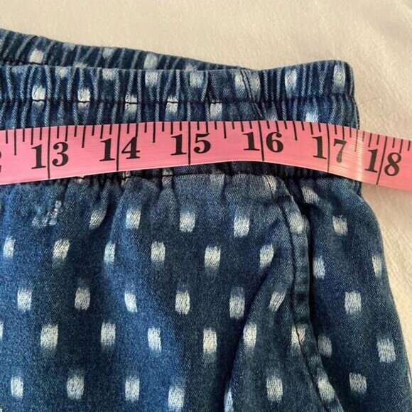 OLD NAVY Bermuda Shorts Women's Polka Dot/Blue Sz L Coastal Grandma Beachy Comfy - Picture 11 of 14
